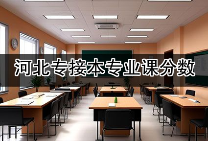 河北专接本专业课分数