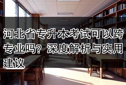 河北省专升本考试可以跨专业吗？深度解析与实用建议