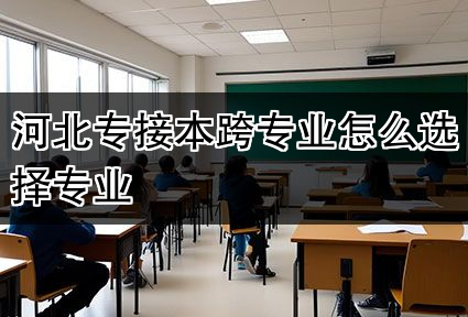 河北专接本跨专业怎么选择专业