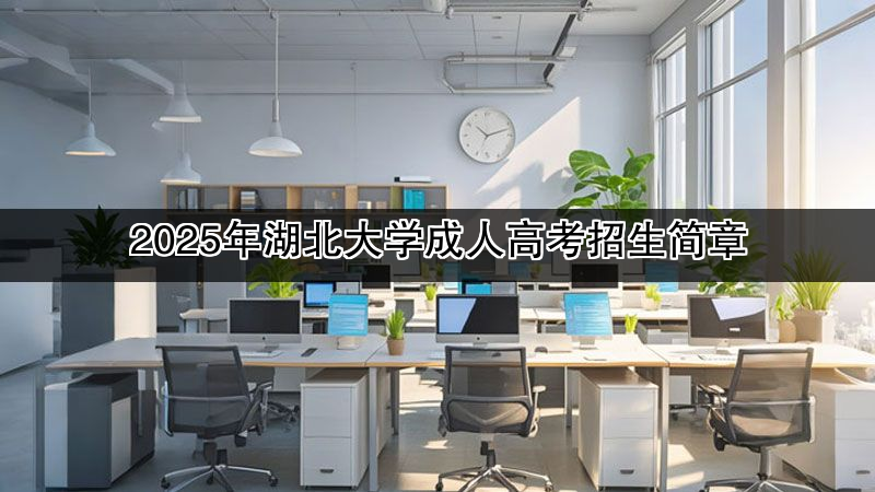 2025年湖北大学成人高考招生简章