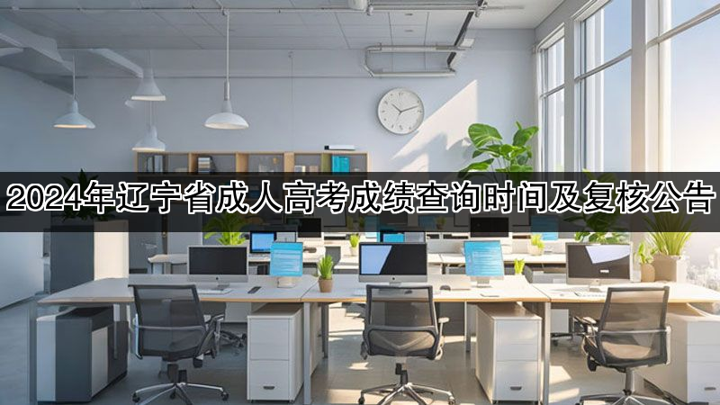 2024年辽宁省成人高考成绩查询时间及复核公告