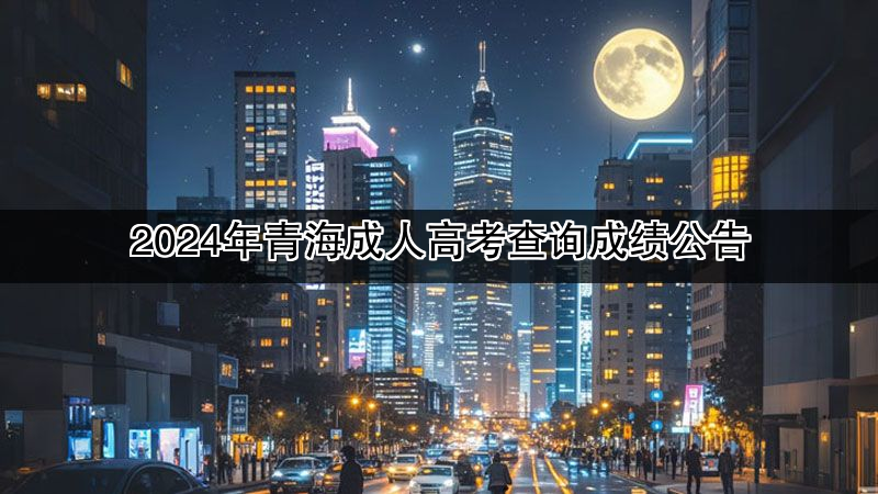 2024年青海成人高考查询成绩公告