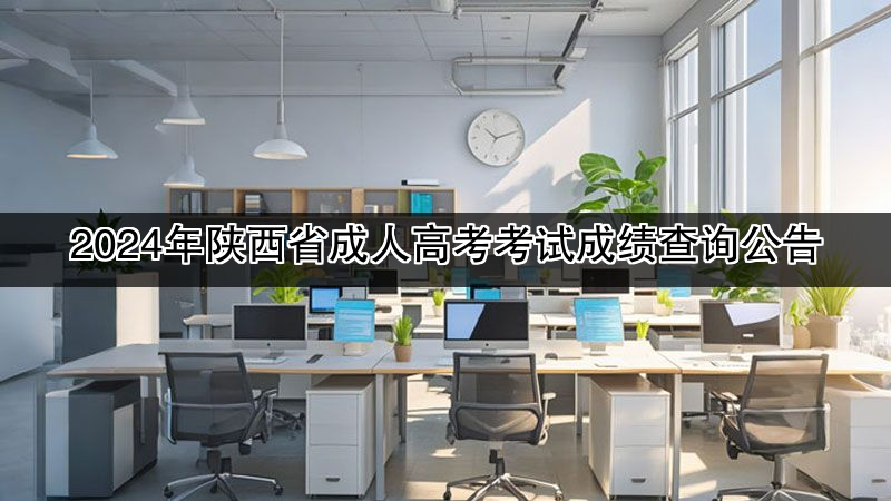 2024年陕西省成人高考考试成绩查询公告