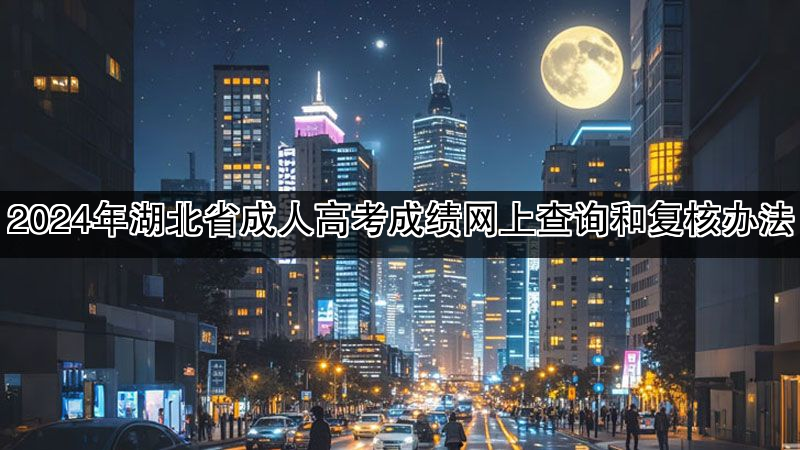 2024年湖北省成人高考成绩网上查询和复核办法