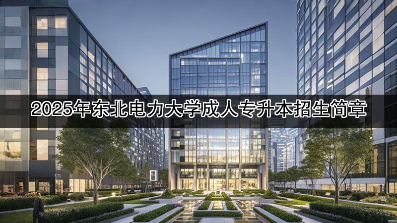 2025年东北电力大学成人专升本招生简章