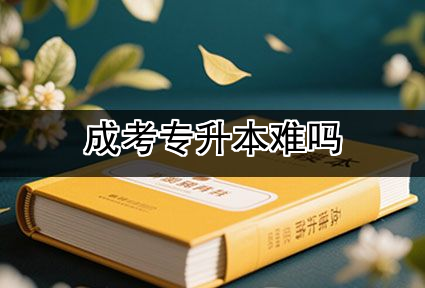 成考专升本难吗