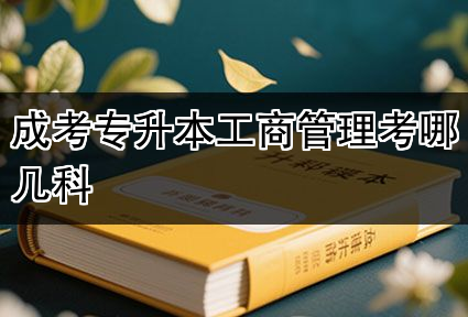 成考专升本工商管理考哪几科