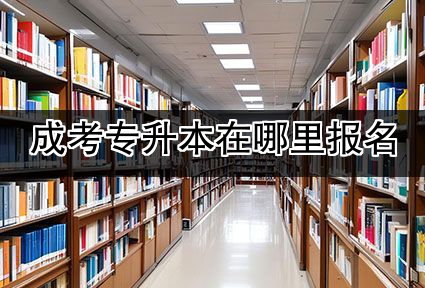 成考专升本在哪里报名